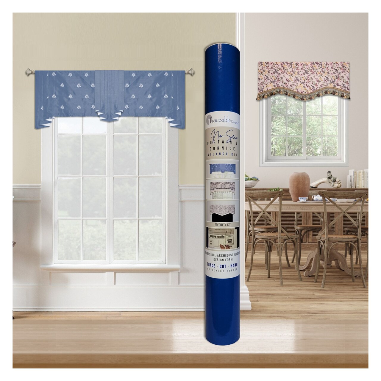 DIY Curtain & Cornice Valance Kit – Make Window Treatments Without Sewing